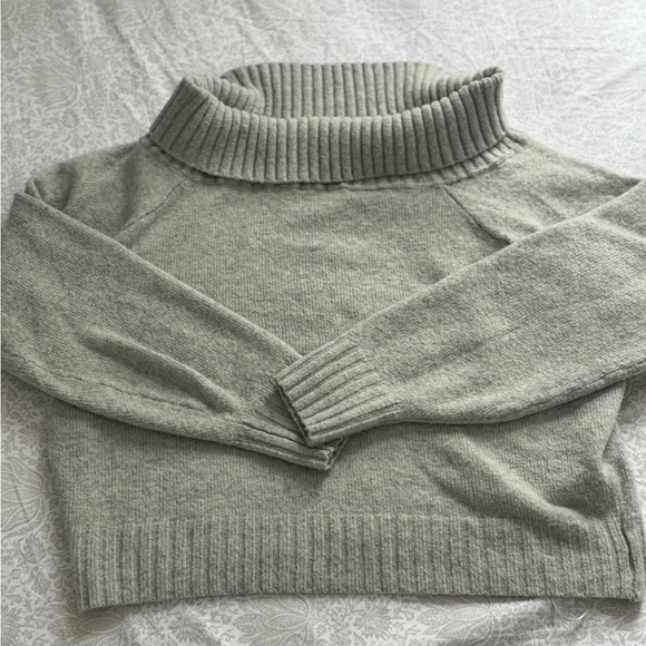 Hollister Sweaters - Hollister Gray Off the Shoulder Sweater